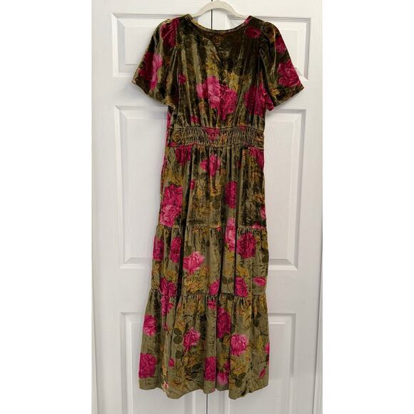 Anthropologie Somerset Velvet Maxi Dress New Medium - Picture 4 of 5
